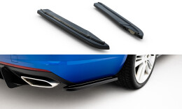 Heck Ansatz Flaps Diffusor passend für Skoda Octavia RS Mk3 / Mk3 FL Hatchback / Kombi schwarz Hochglanz