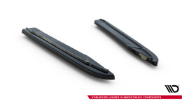 Heck Ansatz Flaps Diffusor passend für Skoda Octavia RS Mk3 / Mk3 FL Hatchback / Kombi schwarz Hochglanz