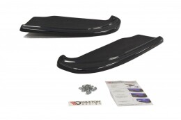 Heck Ansatz Flaps Diffusor passend für Subaru Impreza II WRX schwarz Hochglanz