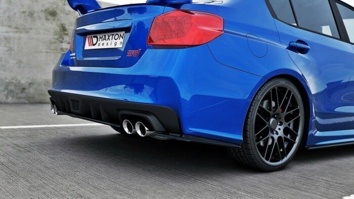 Heck Ansatz Flaps Diffusor V.1 für SUBARU WRX STI schwarz Hochglanz