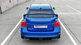 Heck Ansatz Flaps Diffusor V.1 für Subaru Impreza WRX STI Mk4 / Mk4 Facelift schwarz Hochglanz