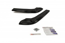 Heck Ansatz Flaps Diffusor V.1 für Subaru Impreza WRX STI Mk4 / Mk4 Facelift schwarz Hochglanz