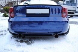 Heck Ansatz Flaps Diffusor passend für TOYOTA CELICA T23 vor Facelift schwarz Hochglanz