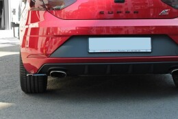Heck Ansatz Flaps Diffusor V.1 für Seat Leon Mk3 Cupra Facelift schwarz Hochglanz