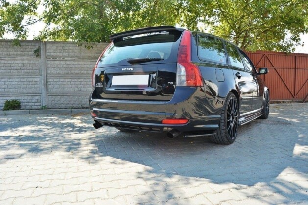 Street+ Heck Ansatz Flaps passend für Volvo V50F R-DESIGN Carbon Look
