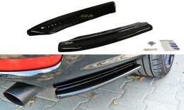 Heck Ansatz Flaps Diffusor passend für VOLVO V50F R-DESIGN Carbon Look