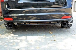 Heck Ansatz Flaps Diffusor passend für VOLVO V50F R-DESIGN Carbon Look