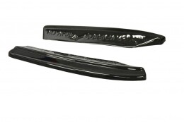 Heck Ansatz Flaps Diffusor passend für VOLVO V50F R-DESIGN Carbon Look