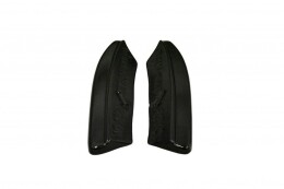 Heck Ansatz Flaps Diffusor passend für VOLVO V50F R-DESIGN schwarz Hochglanz