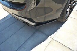 Heck Ansatz Flaps Diffusor passend für Volvo V60 Polestar Facelift schwarz Hochglanz