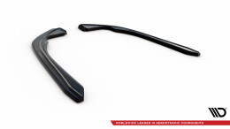 Heck Ansatz Flaps Diffusor für VW Arteon R-Line Limousine / Shooting Brake Mk1 schwarz Hochglanz