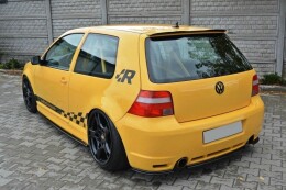 Street+ Heck Ansatz Flaps passend für VW Golf 4 R32 schwarz Hochglanz