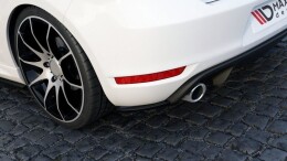 Heck Ansatz Flaps Diffusor für VW GOLF 6 GTI 35TH Carbon Look