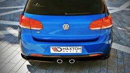 Heck Ansatz Flaps Diffusor passend für VW GOLF 6 R schwarz matt