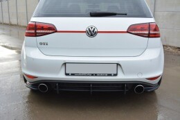 Heck Ansatz Flaps Diffusor passend für VW GOLF 7 GTI...