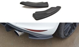 Heck Ansatz Flaps Diffusor passend für VW GOLF 7 GTI schwarz Hochglanz