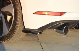 Heck Ansatz Flaps Diffusor für VW GOLF 7 GTI FACELIFT schwarz Hochglanz