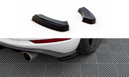 Heck Ansatz Flaps Diffusor passend für VW GOLF 7 GTI FACELIFT schwarz Hochglanz