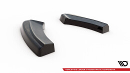 Heck Ansatz Flaps Diffusor passend für VW GOLF 7 GTI FACELIFT schwarz Hochglanz
