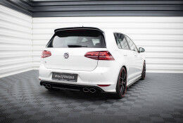 Heck Ansatz Diffusor Flaps VW GOLF 7 R schwarz Hochglanz