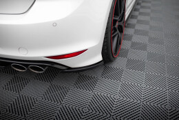 Heck Ansatz Flaps Diffusor V.1 passend für VW Golf 7 R / R-Line schwarz Hochglanz