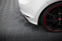 Heck Ansatz Flaps Diffusor V.1 passend für VW Golf 7 R / R-Line schwarz Hochglanz