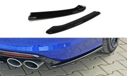 Heck Ansatz Flaps Diffusor passend für VW Golf 7 R Variant schwarz Hochglanz