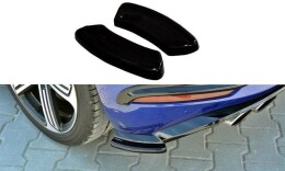 Heck Ansatz Flaps Diffusor passend für VW GOLF 7 R Facelift schwarz matt