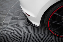 Heck Ansatz Flaps Diffusor V.2 passend für VW GOLF 7 R schwarz Hochglanz