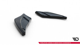 Heck Ansatz Flaps Diffusor V.2 passend für VW GOLF 7 R schwarz Hochglanz