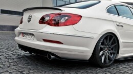 Heck Ansatz Flaps Diffusor für VW Passat CC R36 RLINE (vor Facelift) schwarz Hochglanz