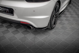 Heck Ansatz Flaps Diffusor passend für VW SCIROCCO R schwarz Hochglanz