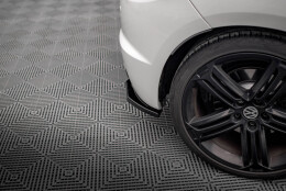 Heck Ansatz Flaps Diffusor passend für VW SCIROCCO R schwarz Hochglanz