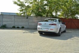 Heck Spoiler Aufsatz Abrisskante passend für ALFA ROMEO 159 schwarz Hochglanz