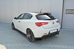 Heck Spoiler Aufsatz Abrisskante passend für Alfa Romeo Giulietta Zender schwarz Hochglanz