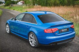 Heck Spoiler Aufsatz Abrisskante passend für Audi A4 Limousine B8 / B8 Facelift schwarz Hochglanz