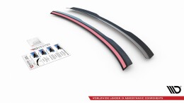 Heck Spoiler Aufsatz Abrisskante passend für Audi A4 Limousine B8 / B8 Facelift schwarz Hochglanz
