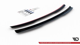 Heck Spoiler Aufsatz Abrisskante passend für Audi A4 Limousine B8 / B8 Facelift schwarz Hochglanz
