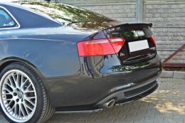 Heck Spoiler Aufsatz Abrisskante für Audi S5 / A5 / A5 S-Line 8T / 8T FL Coupe schwarz Hochglanz