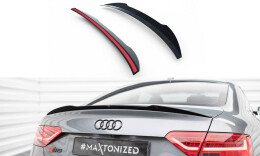 Heck Spoiler Aufsatz Abrisskante passend für Audi S5 Coupe / A5 S-Line Coupe 8T / 8T FL schwarz Hochglanz