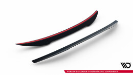 Heck Spoiler Aufsatz Abrisskante passend für Audi S5 Coupe / A5 S-Line Coupe 8T / 8T FL schwarz Hochglanz