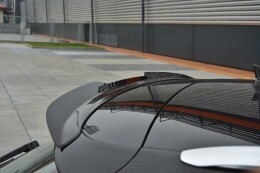 Heck Spoiler Aufsatz Abrisskante für Audi A6 C7 Avant schwarz Hochglanz