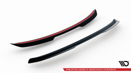 Heck Spoiler Aufsatz Abrisskante V.1 passend für Audi A6 C7 Avant schwarz Hochglanz