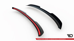 Heck Spoiler Aufsatz Abrisskante V.1 passend für Audi A6 C7 Avant schwarz Hochglanz