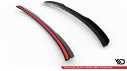 Heck Spoiler Aufsatz Abrisskante passend für Audi A6 / A6 S-line / S6 Limousine C7 Facelift schwarz Hochglanz