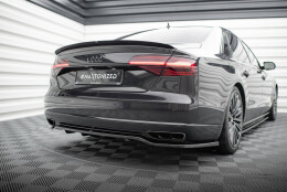 Heck Spoiler Aufsatz Abrisskante Audi A8 D4 schwarz...