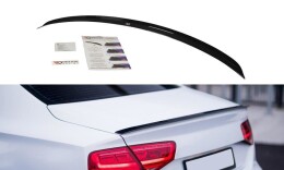 Heck Spoiler Aufsatz Abrisskante für Audi A8 D4 schwarz Hochglanz