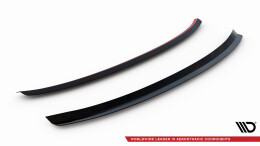 Heck Spoiler Aufsatz Abrisskante passend für Audi A8 D4 schwarz Hochglanz
