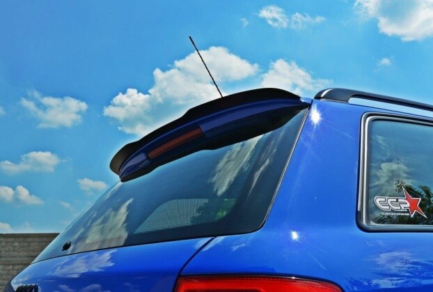Heck Spoiler Aufsatz Abrisskante passend für AUDI RS6 C5 AVANT schwarz Hochglanz