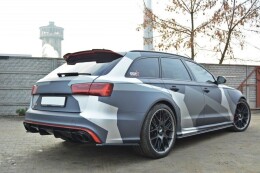 Heck Spoiler Aufsatz Abrisskante für Audi RS6 C7 / C7 FL schwarz Hochglanz